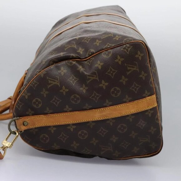 LOUIS VUITTON Monogram Keepall Bandouliere 55 Boston Bag M41414 LV Auth 108318 - Picture 3 of 15